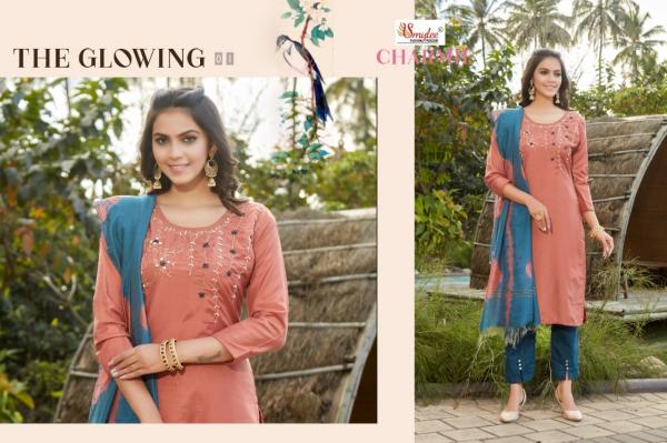 Smylee Charmie Designer Silk Festive Wear Readymade Salwar 